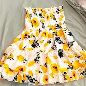 Mini floral tube top dress